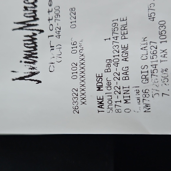 NEW CHANEL Agne Perle Pearl Ball Light Gray Mini Bag Wallet On Chain - Picture 7 of 17